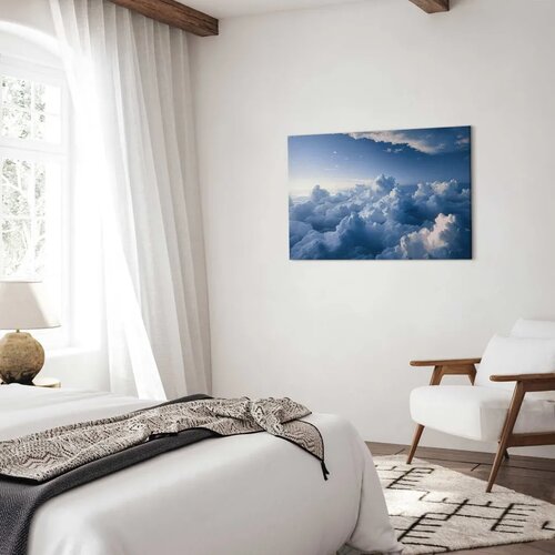  Slika - Aerial Landscapes: Rays Lighting Up Fluffy Cloud Formations 120x80 Slike