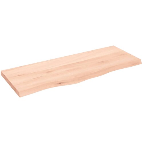 VidaXL Stenska polica 100x40x4 cm neobdelana trdna hrastovina Slike