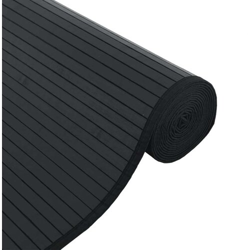 VidaXL Preproga pravokotna črna 60x1000 cm bambus Slike