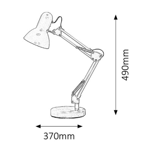 Rabalux samson stona lampa E27 60W, crna Slike