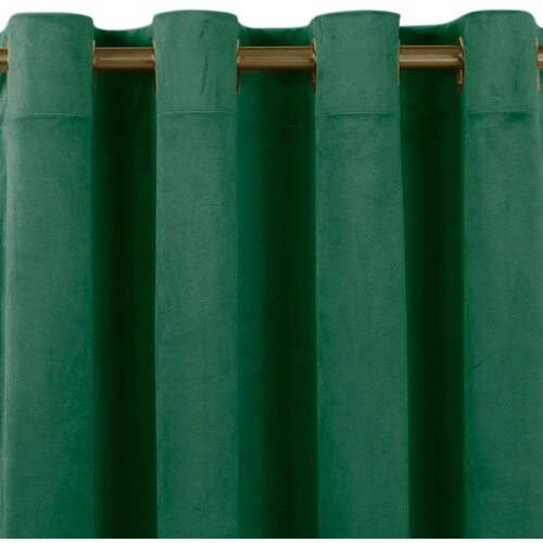  Curtain VILA color bottle green style classic golden gold metal eyelets velvet 200x245 HOMEDE Cene