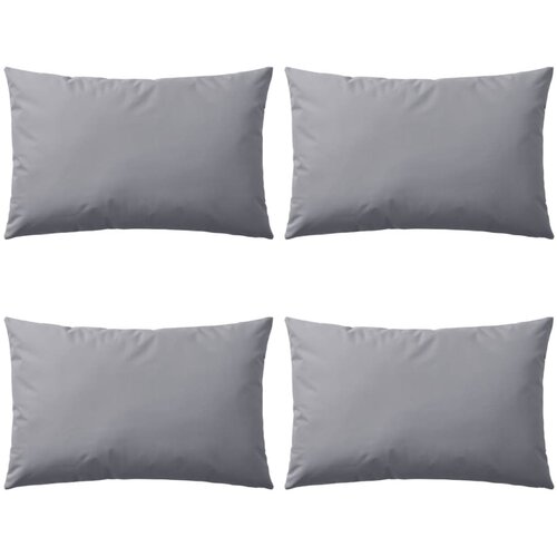 vidaXL Vrtni jastuci 4 kom 60 x 40 cm sivi Cene