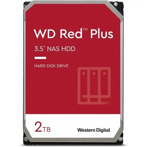 Wd trdi disk 2TB SATA3, 6Gb/s, 5400obr, 128MB RED PLUS WD20EFZX