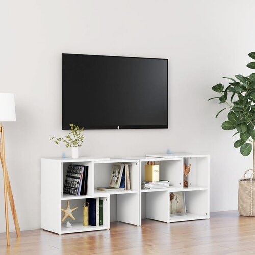 Furnova TV omarica bela 104x30x52 cm iverna plo&amp;scaron;ča, (21924299) Slike