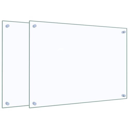  Kuhinjske za&amp;scaron;tite od prskanja 2 kom prozirne 70x50 cm staklene Slike