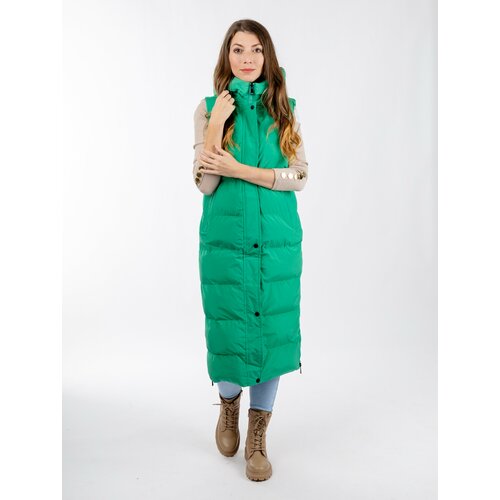 Glano Women's quilted vest - light green Slike