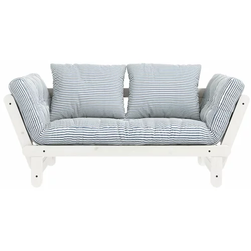 Karup Design Bijela/svijetlo plava kauč na razvlačenje 162 cm Beat -