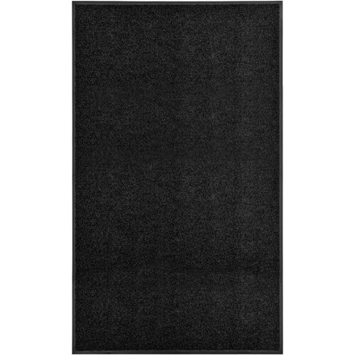 vidaXL Pralni predpražnik črn 90x150 cm Cene