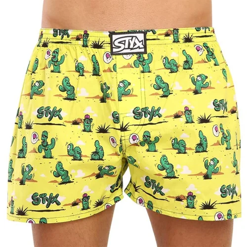 STYX Men's shorts art classic rubber oversized cacti (E1351)