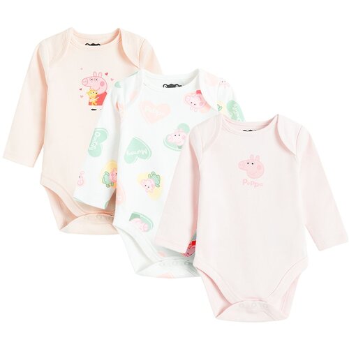 Cool club perilo bodi 3 kosi DR LCG3200964-00 8105707 PEPPA PIG D večbarvno 86 Cene