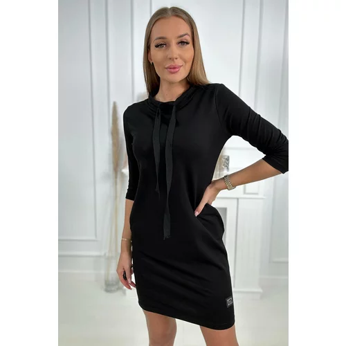 Kesi Black dress with tie at the neck