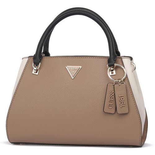 Guess Ročne torbice TNM NOELLE LUXURY SATCHEL Kostanjeva Cene