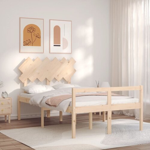 Krevet za starije s uzglavljem 120x200 cm od masivnog drva Cijene