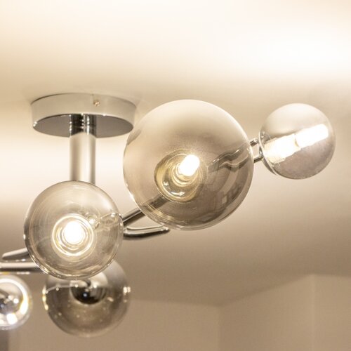  Brilagi - LED plafonski luster MISTEL 6xG9/3W/230V crni hrom/dimljeno Slike