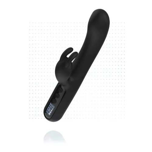 BLACQ Digitalni rabbit vibrator črn