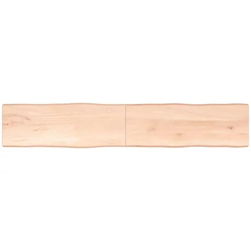 Stolna Mizna plošča 220x40x(2-4) cm neobdelana hrastovina naraven rob, (20979603)