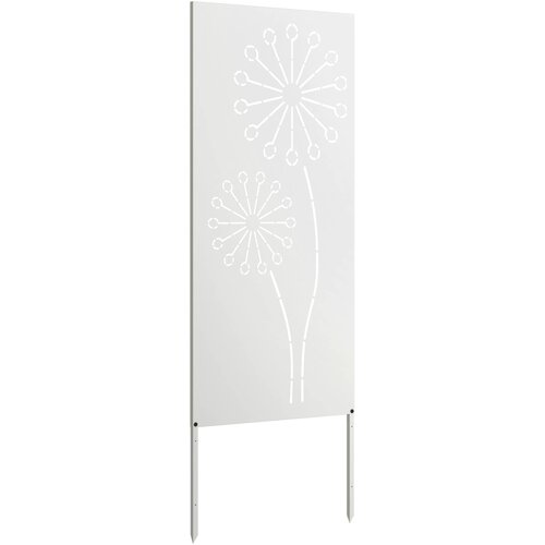  Privatnost u vrtu Bijelo 50 x 140 cm Hladno valjana čelična Slike