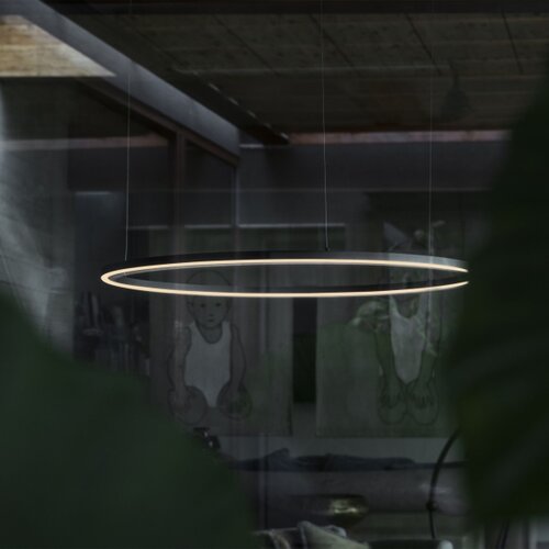 Ideal Lux led luster na sajli oracle slim LED/29W/230V 2700K, prečnik 50 cm, crna Slike