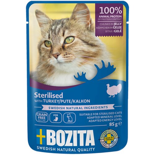 Bozita komadići u želeu Sterilised 12 x 85 g - Puretina Slike