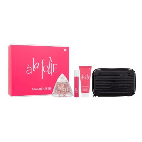 Mauboussin à la Folie set: EDP 100 ml + EDP 20 ml + losjon za telo 75 ml + torbica za čez ramo za ženske Cene
