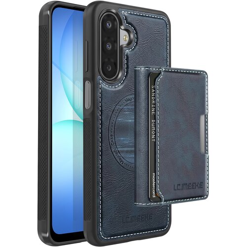 AVIZAR Magnetna torbica za Galaxy A17 z odstranljivim imetnikom kartic in stojalom, Nočno modra, (5000274095) Cene
