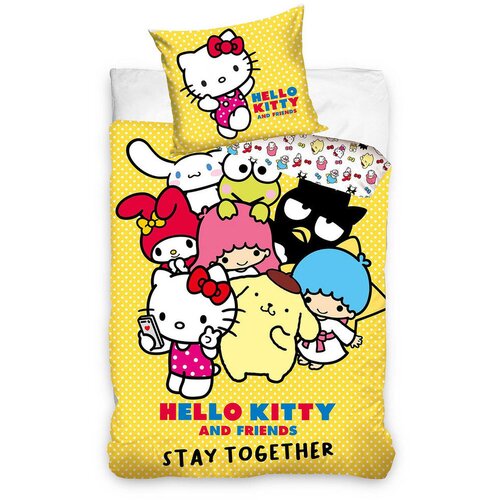 Hello Kitty otroška posteljnina 135/200 cm tkanina večbarvno Cene