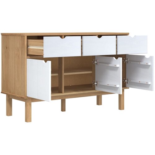  Komoda 114 x 43 x 73,5 cm od masivne borovine Slike