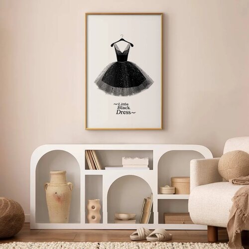  Plakat - Little Black Dress 29.7x42 Zlatni okvir s margom Slike
