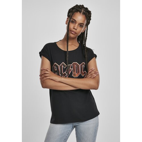 Merchcode Women&amp;#039;s T-shirt with AC/DC voltage black Slike