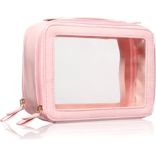 BrushArt Accessories Transparent make-up case kozmetički kofer Pink 1 kom