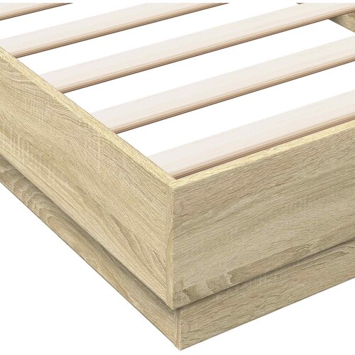  Okvir kreveta za pod Hrast sonoma 80 x 200 cm Konstruirano drvo Slike