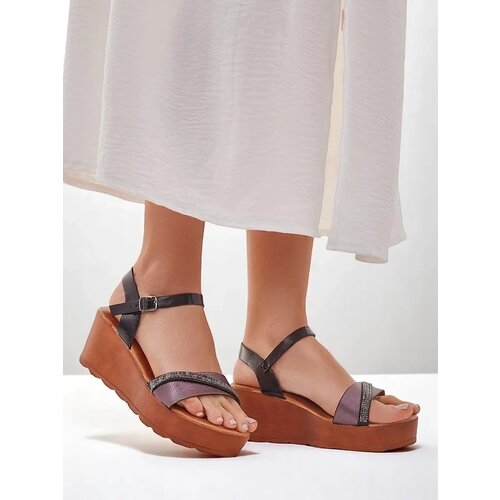 Resti Women's wedge sandals with rhinestones and glitter Aurora Glow Cijene