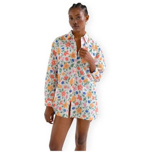 Compania Fantastica Srajce &amp;amp; Bluze COMPA&amp;Ntilde;IA FANT&amp;Aacute;STICA Shirt 41900 - Lily Pig Večbarvna Slike