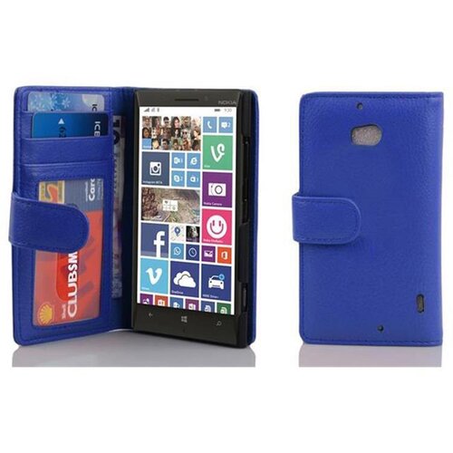 Cadorabo Ohi&scaron;je, združljivo z Nokia Lumia 929 / 930 v neptunova modra - Za&scaron;čitni ovitek z magnetnim zapiranjem in 3 režami za kartice, (20548066) Cene