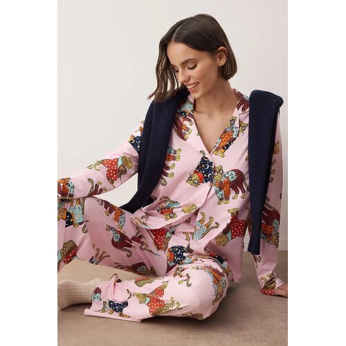 TRENDYOLMILLA Ženski set pidžame Thmaw26Pt00202, Roze Cene