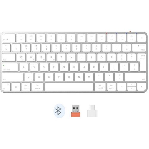 MeeTion K210MWWH bežična tastatura, bela Slike
