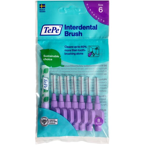 TEPE SWEDEN Original Interdentalne četkice Ljubičaste vel. 6 / 1,1 mm - vrećica 8 kom Cene