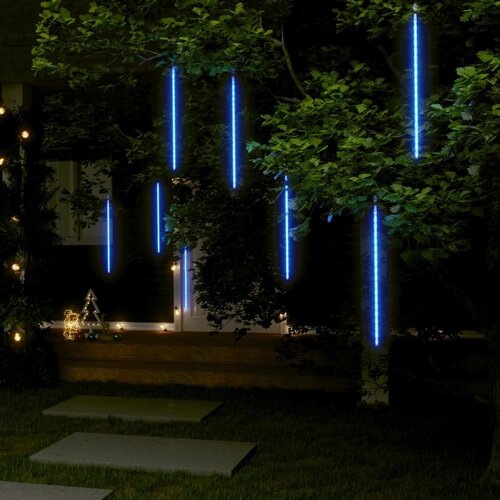  Meteorska svjetla 8 kom 50 cm plava 288 LED žarulja Slike