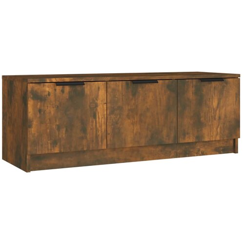 Maison Chic TV omarica - TV stojalo - Televizijska omarica dimljeni hrast 102x35x36,5 cm inženirski les, (21701570) Cene
