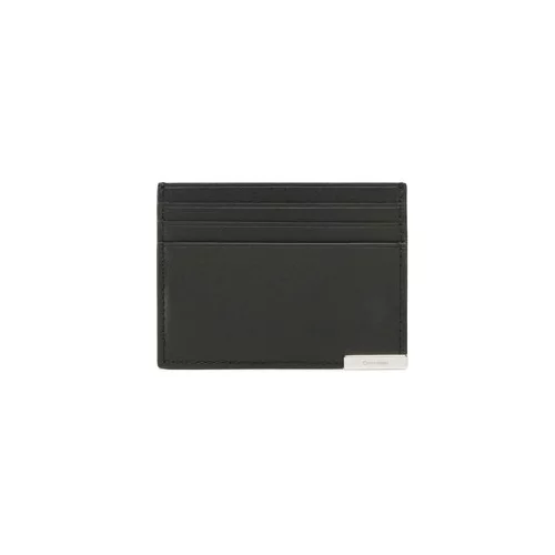 Calvin Klein Etui za kreditne kartice Modern Plaque Cardholder 6cc K50K509987 Črna
