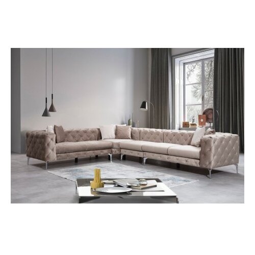  Kutna sofa Como 310x73x270cm Bež Slike