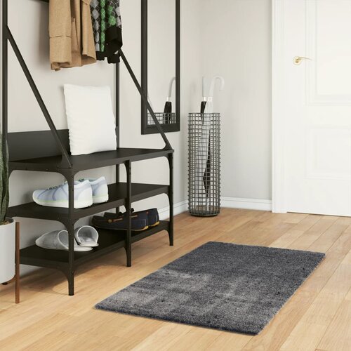 vidaXL Preproga HUARTE s kratkimi vlakni pralna antracit 60x110 cm Cene