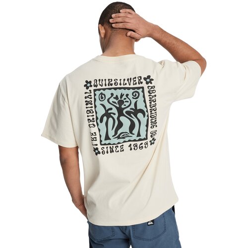 Quiksilver Funkcionalna majica &amp;#039;Serenity Splash&amp;#039; bež / turkizna / črna Slike
