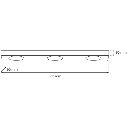  plafonsko svetlo alexander 3xGX53/12W/230V crno Slike