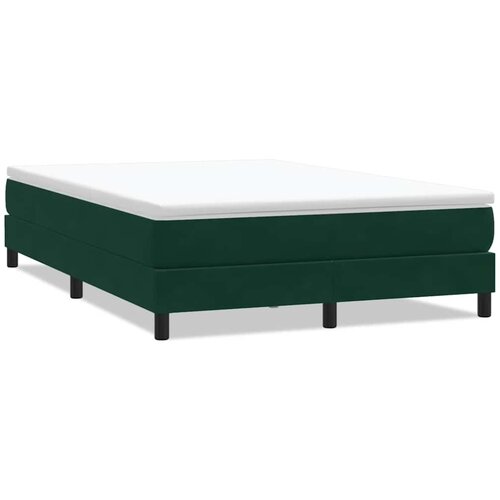 Box Spring krevet bez madraca tamnozeleni 160x210 cm samt Slike
