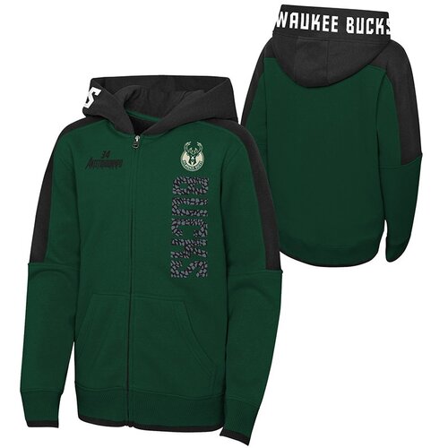 Drugo muška Giannis Antetokounmpo 34 Milwaukee Bucks Post Up zip majica sa kapuljačom Cijene