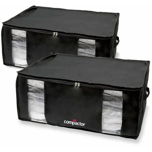 Compactor set od 2 crne vakuumske kutije za pohranu black edition xxl, 50 x 26,5 cm