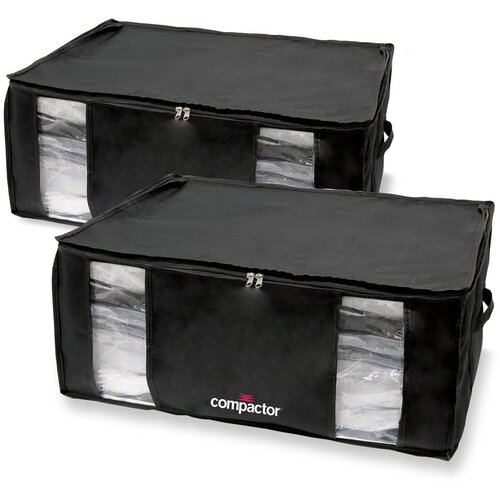 Compactor set od 2 crne vakuumske kutije za pohranu black edition xxl, 50 x 26,5 cm Cene