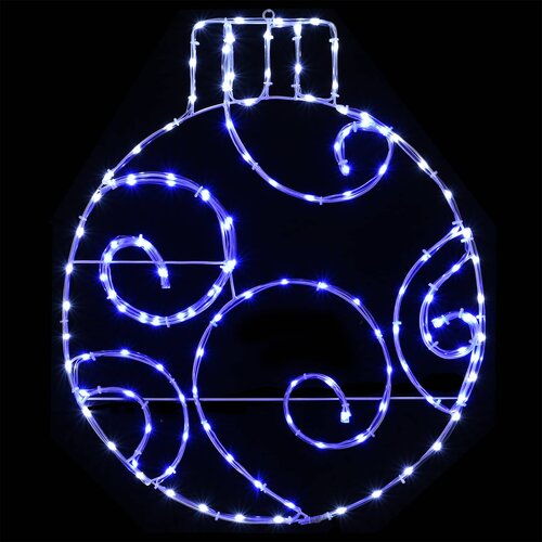  LED svjetleća božićna kugla LOVIISA 160 LED lampica Plava Slike