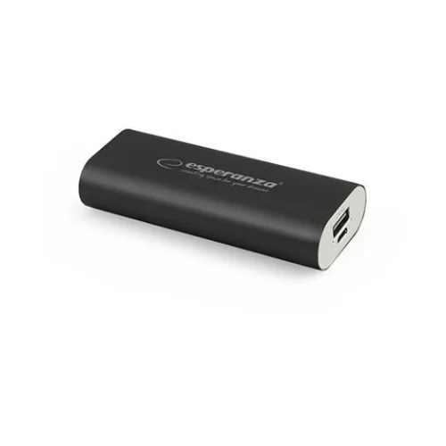 Powerbank ESPERANZA HADRON, 4400mAh, BLACK, EMP105K